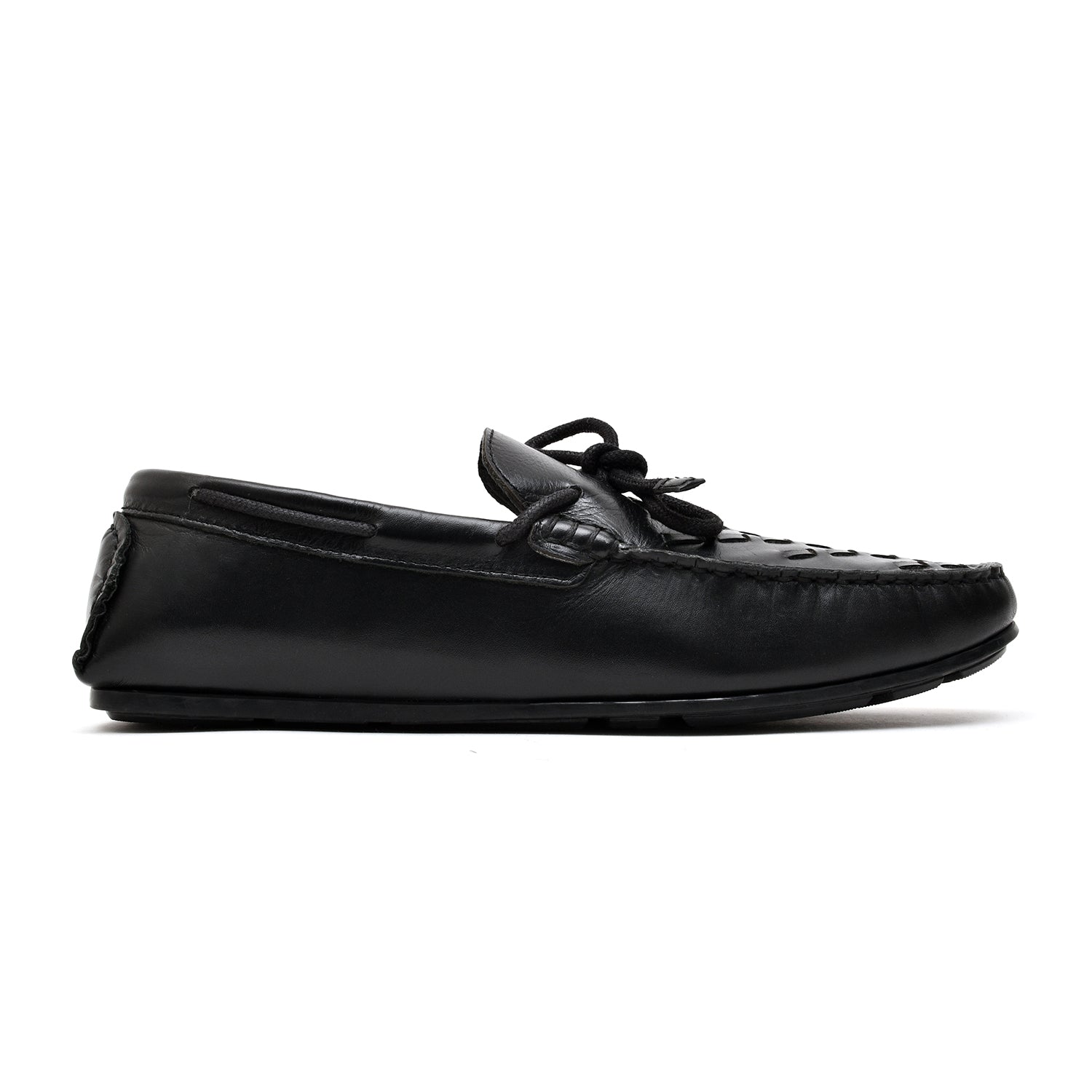LEATHER SHOES - ROMEO-057 BLACK