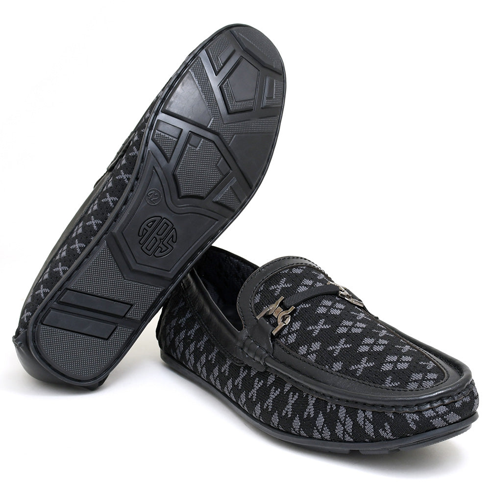 LEATHER SHOES - ROMEO-064 BLACK