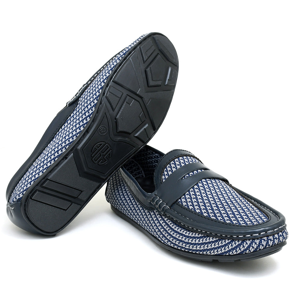 LEATHER SHOES - ROMEO-065 NAVY