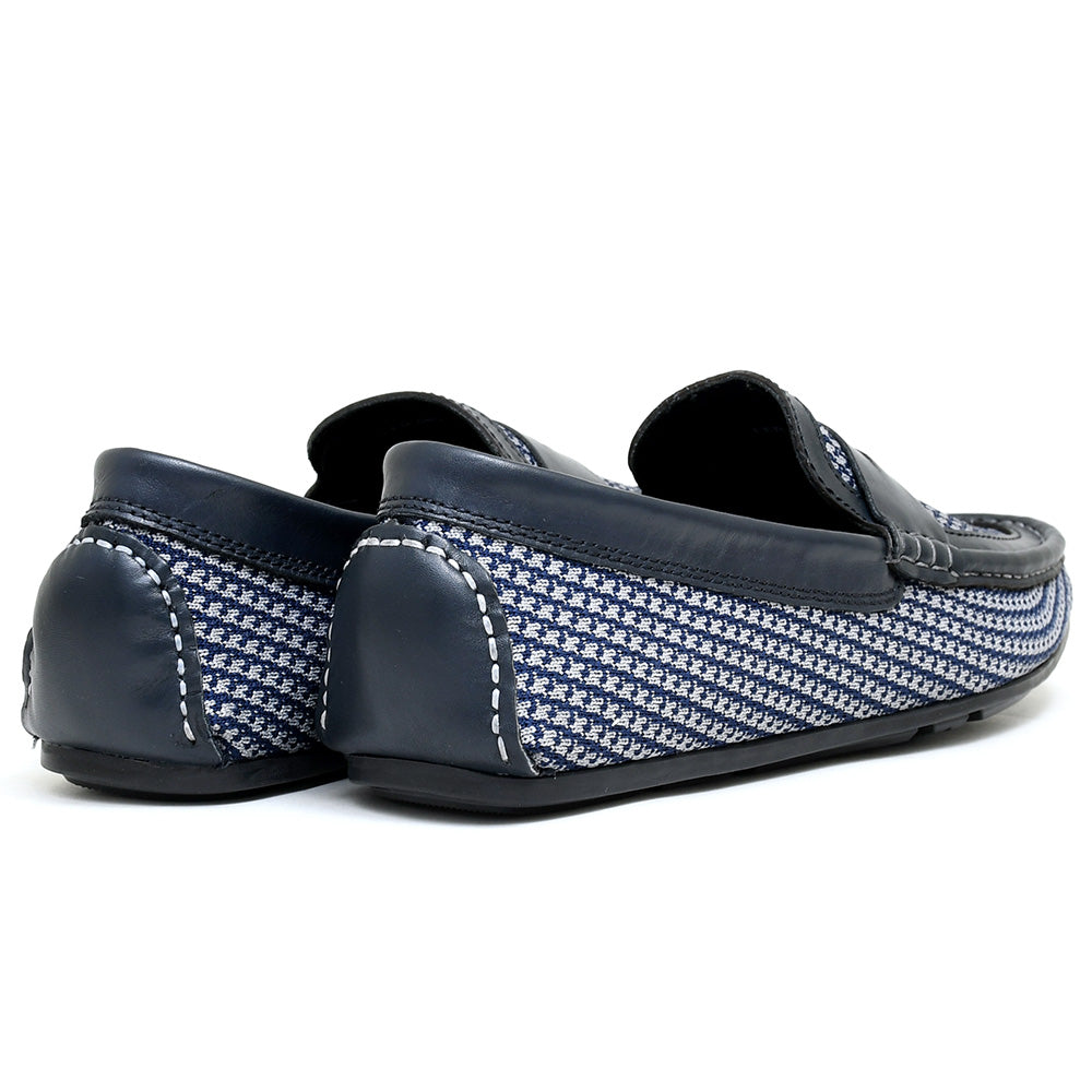 LEATHER SHOES - ROMEO-065 NAVY