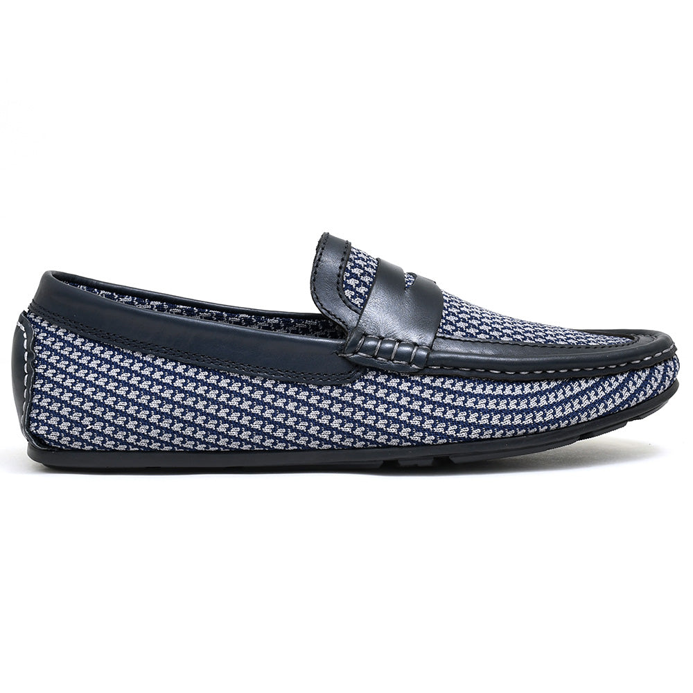 LEATHER SHOES - ROMEO-065 NAVY