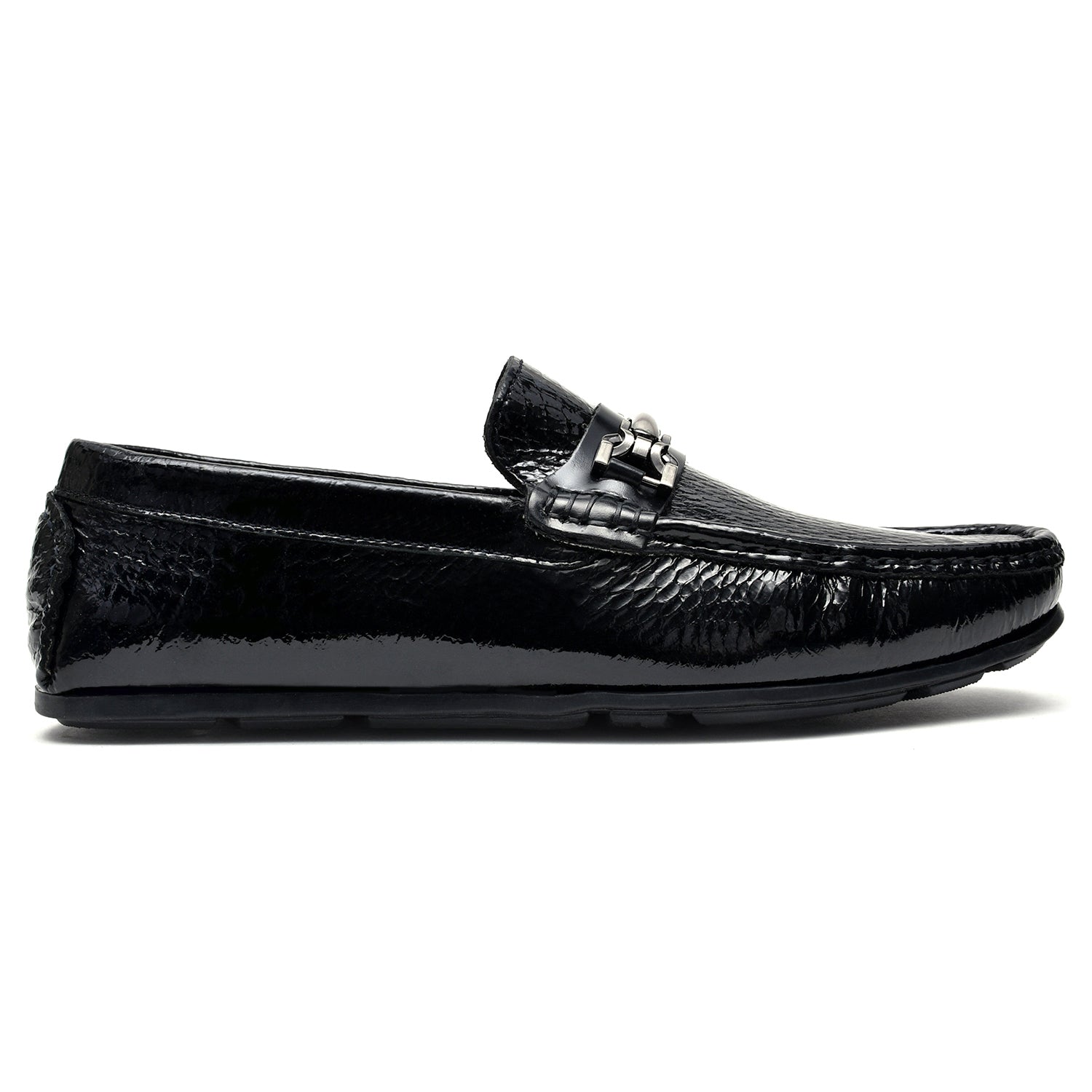 LEATHER SHOES - ROMEO-073 BLACK
