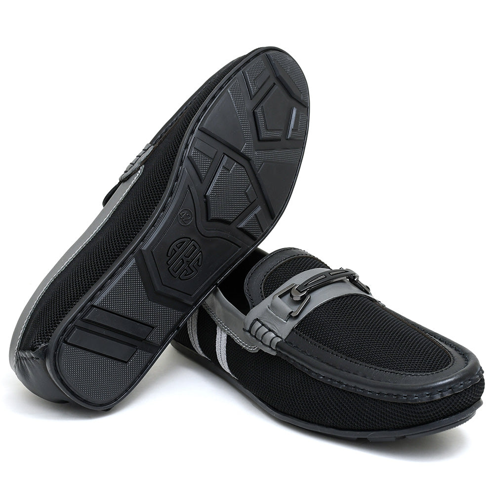 LEATHER SHOES - ROMEO-062 BLACK