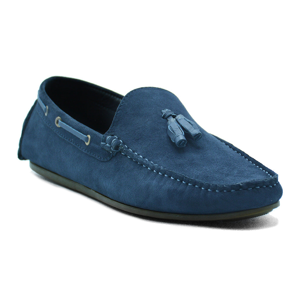 LEATHER SHOES - ROMEO-005 NAVY