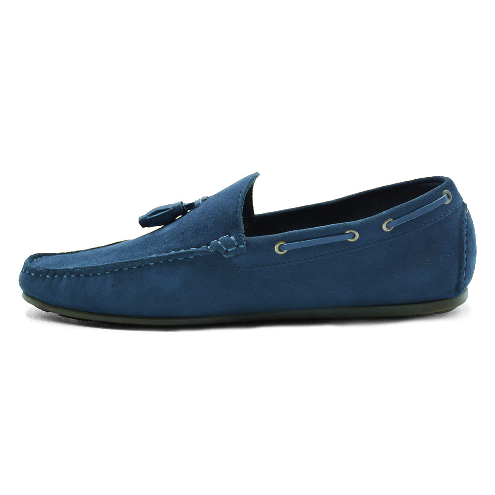 LEATHER SHOES - ROMEO-005 NAVY