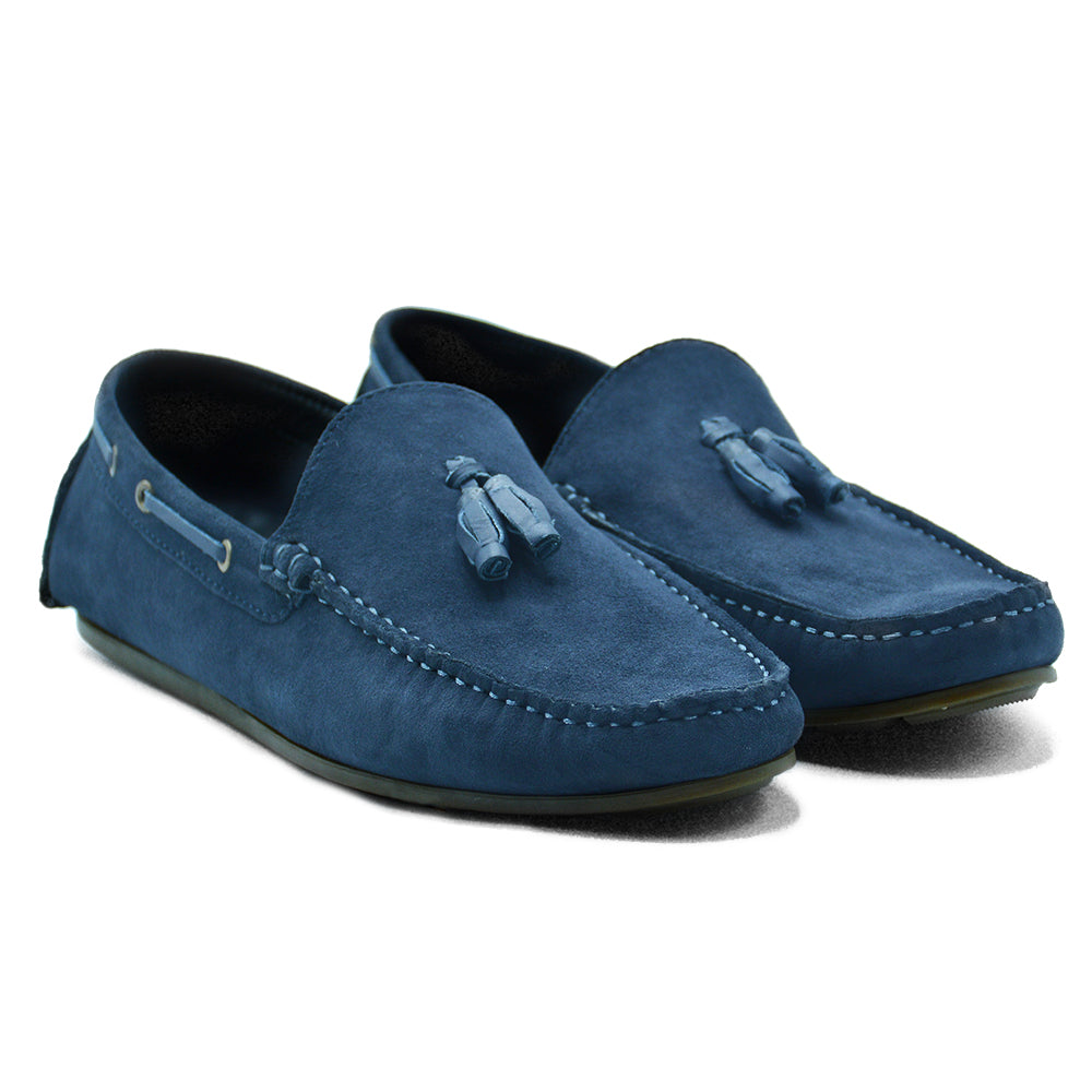 LEATHER SHOES - ROMEO-005 NAVY