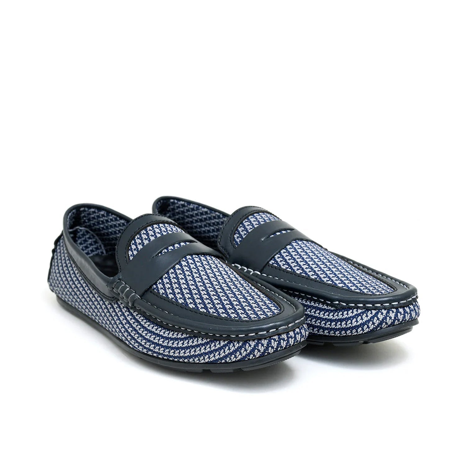 LEATHER SHOES - ROMEO-065 NAVY