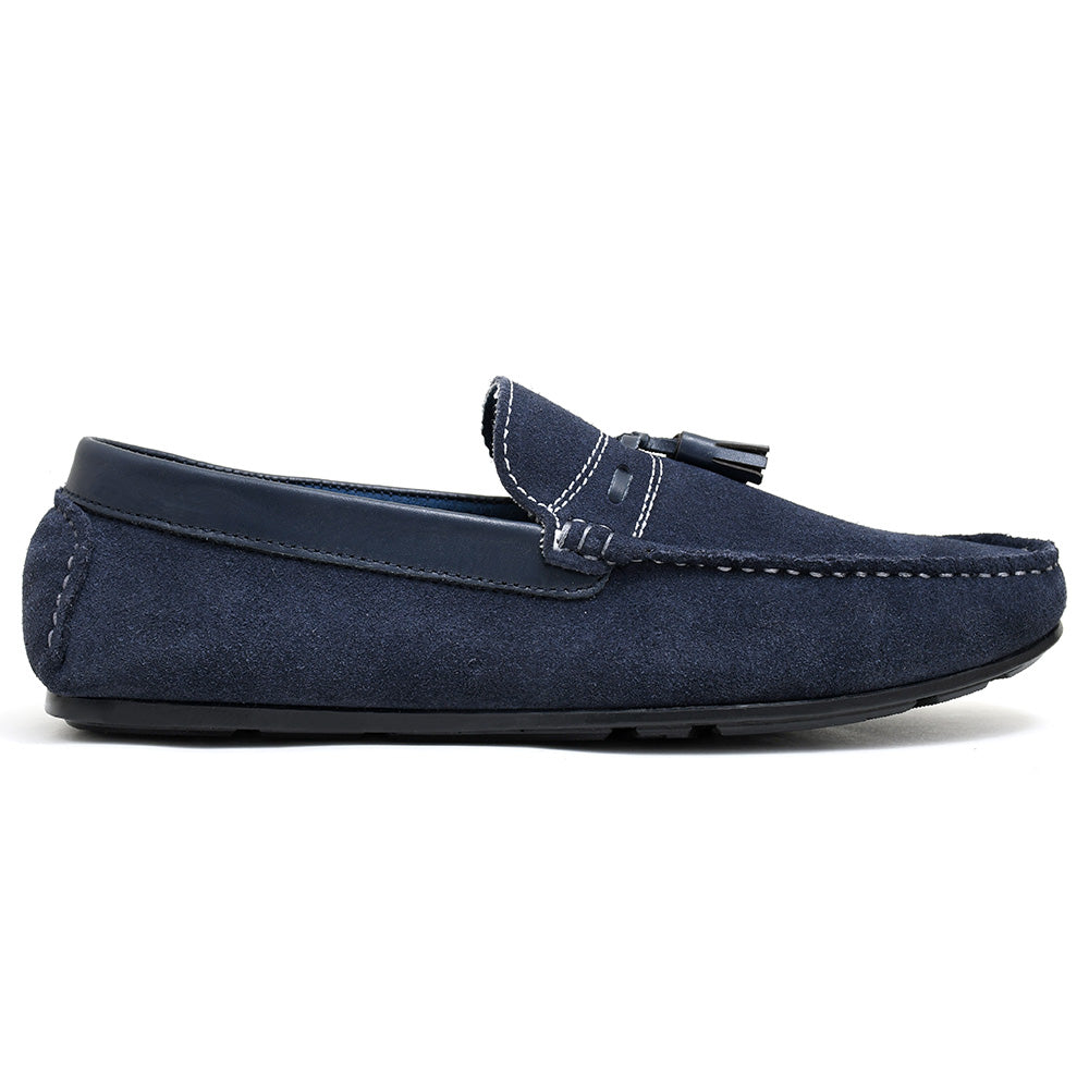 LEATHER SHOES - ROMEO-054 BLUE