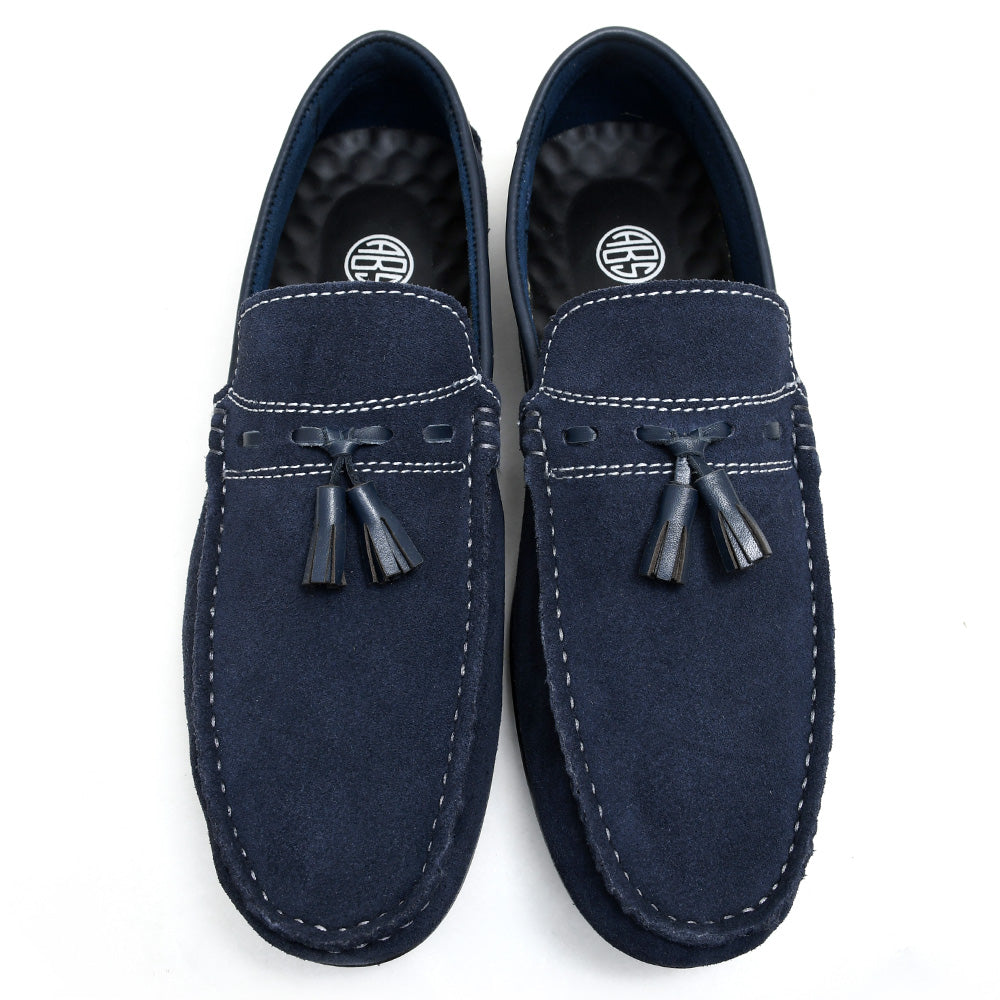 LEATHER SHOES - ROMEO-054 BLUE