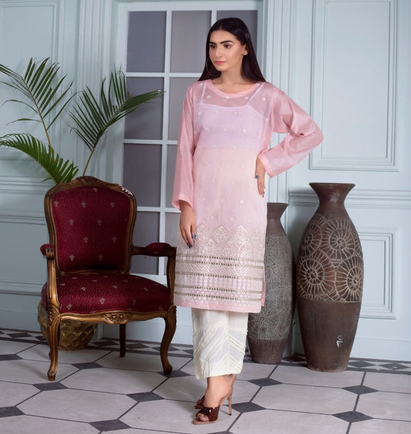 LILY PINK (KURTI) - UNSTITCHED