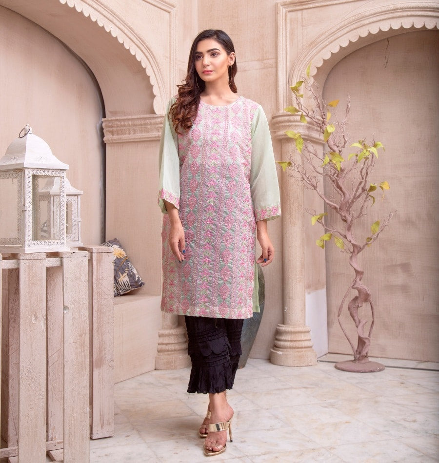 LIMA GREEN (KURTI) - UNSTITCHED