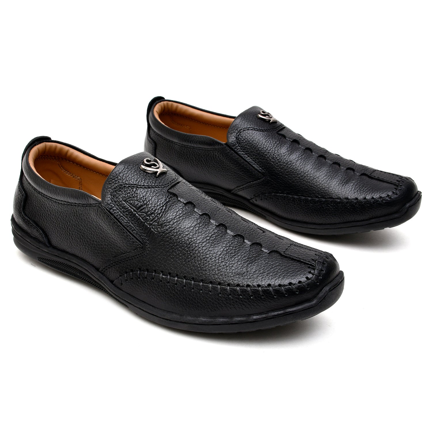 LEATHER SHOES - MB-005 BLACK