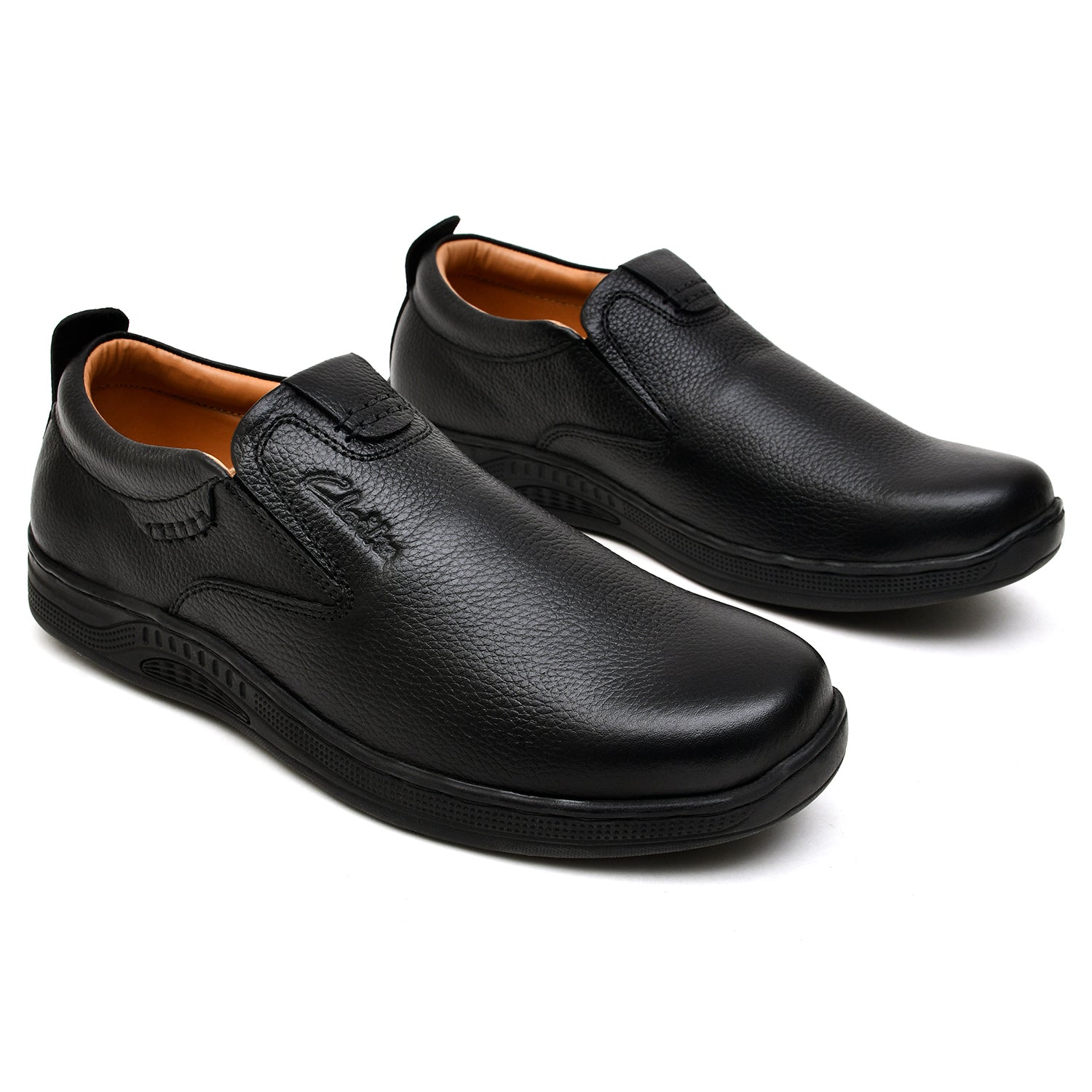 LEATHER SHOES - MB-1101 BLACK