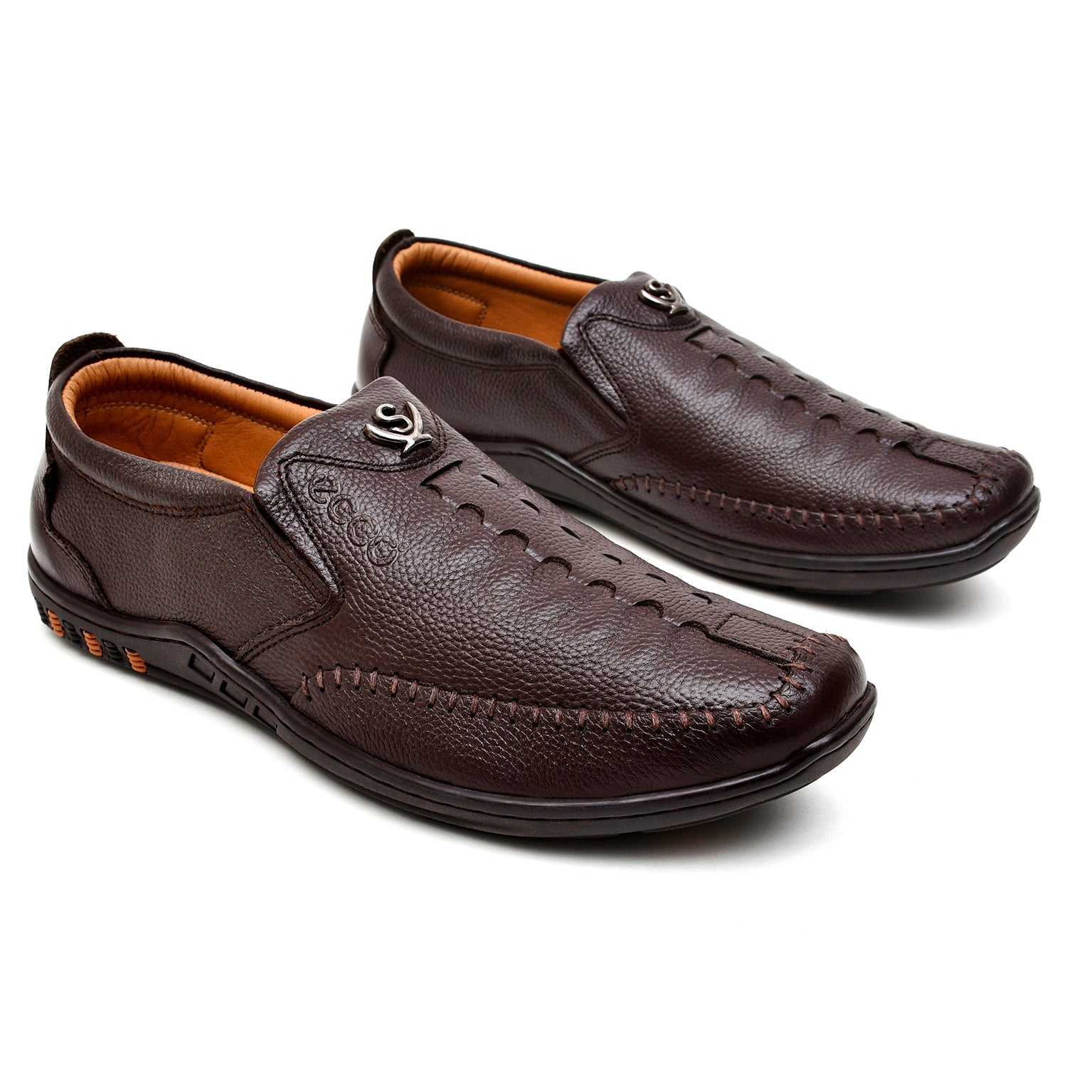 LEATHER SHOES - MB-2009 BROWN