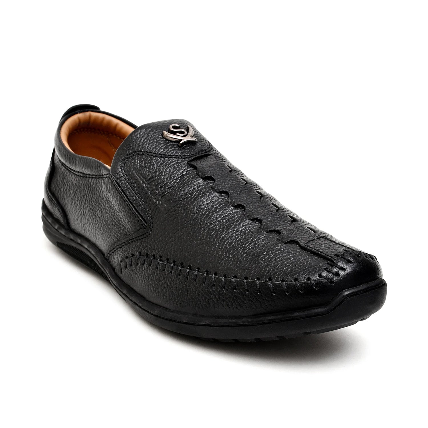 LEATHER SHOES - MB-005 BLACK