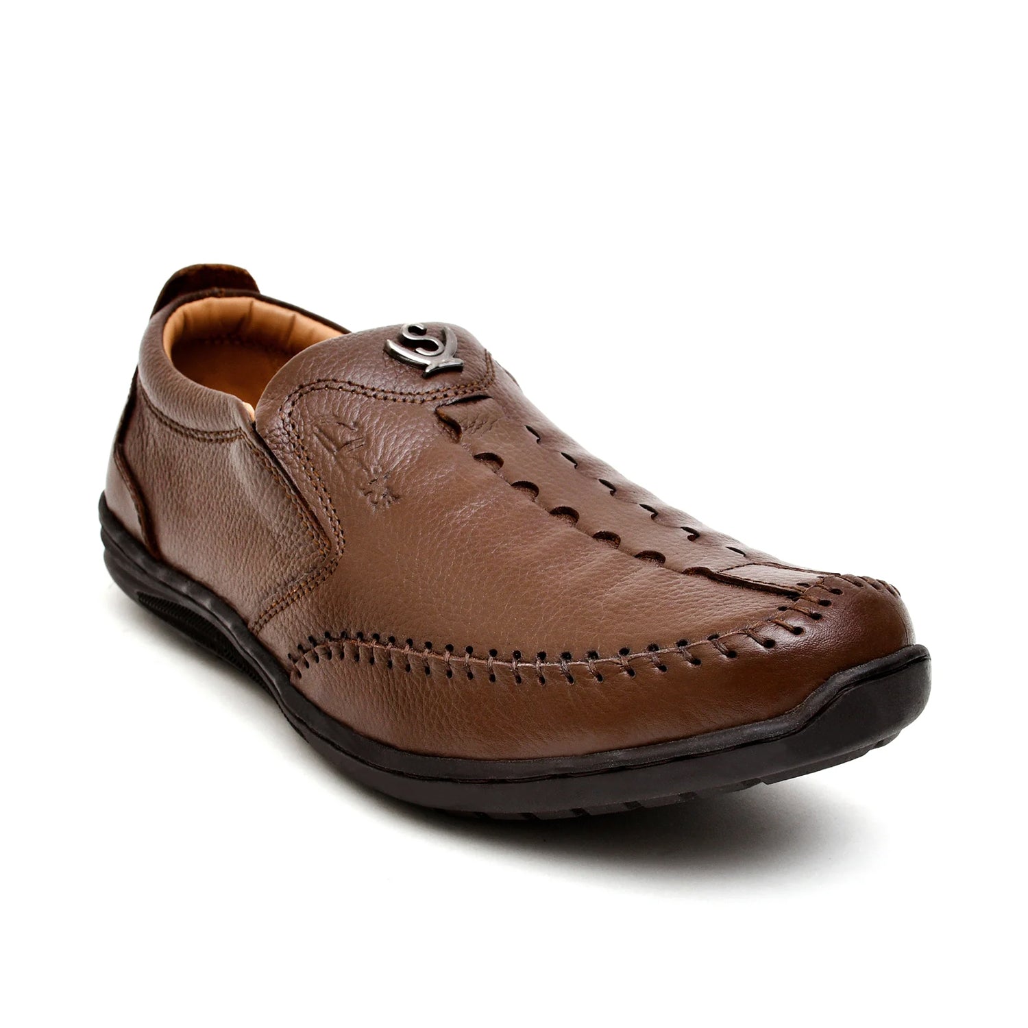 LEATHER SHOES - MB-005 BROWN