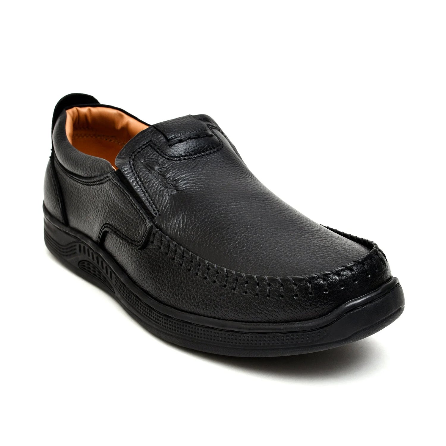 LEATHER SHOES - MB-1105 BLACK