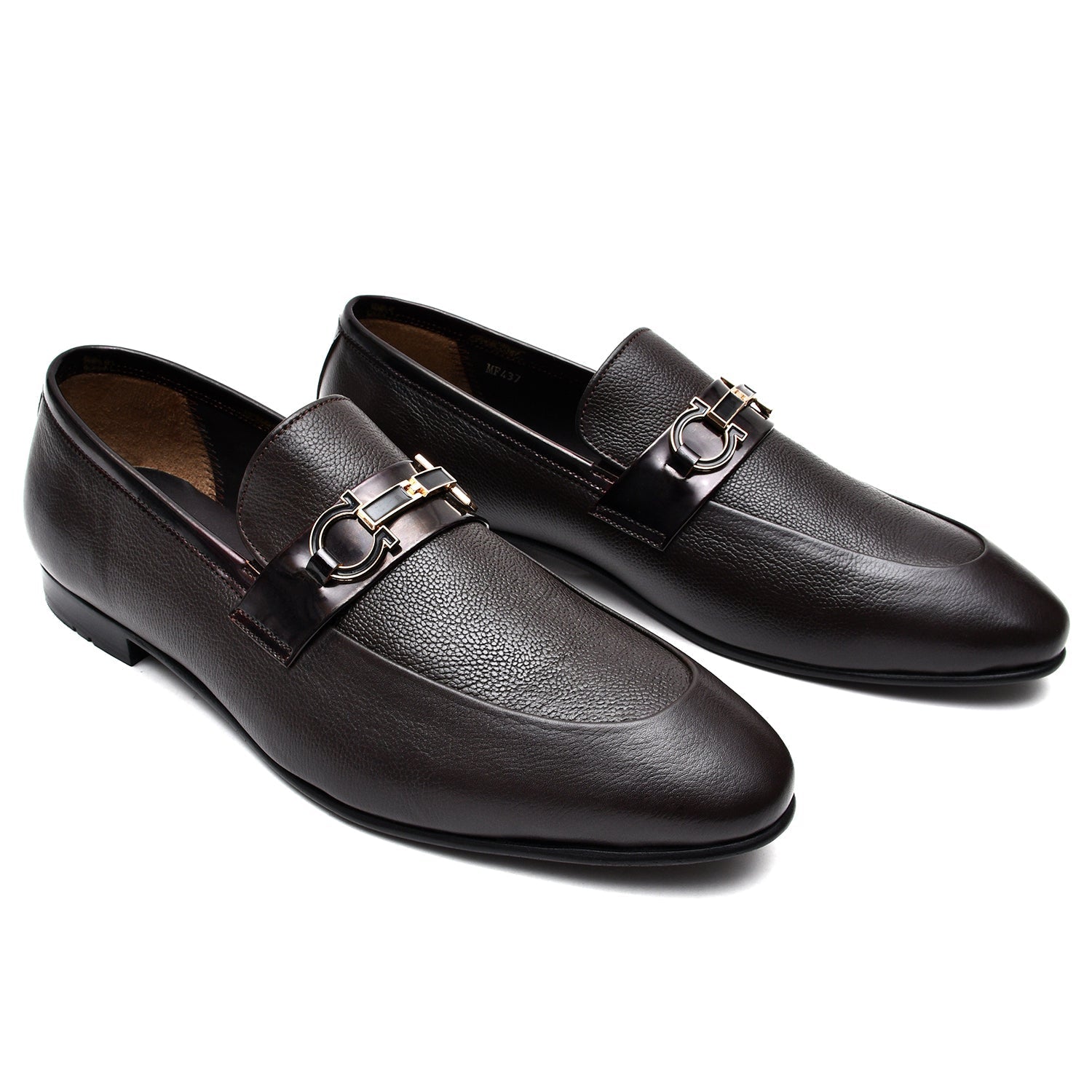 LEATHER SHOES - MF-437 BROWN