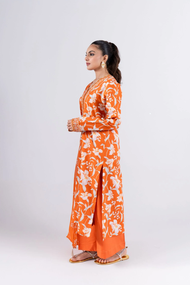 3 PIECE - PRINTED LAWN SUIT - MLD1-04