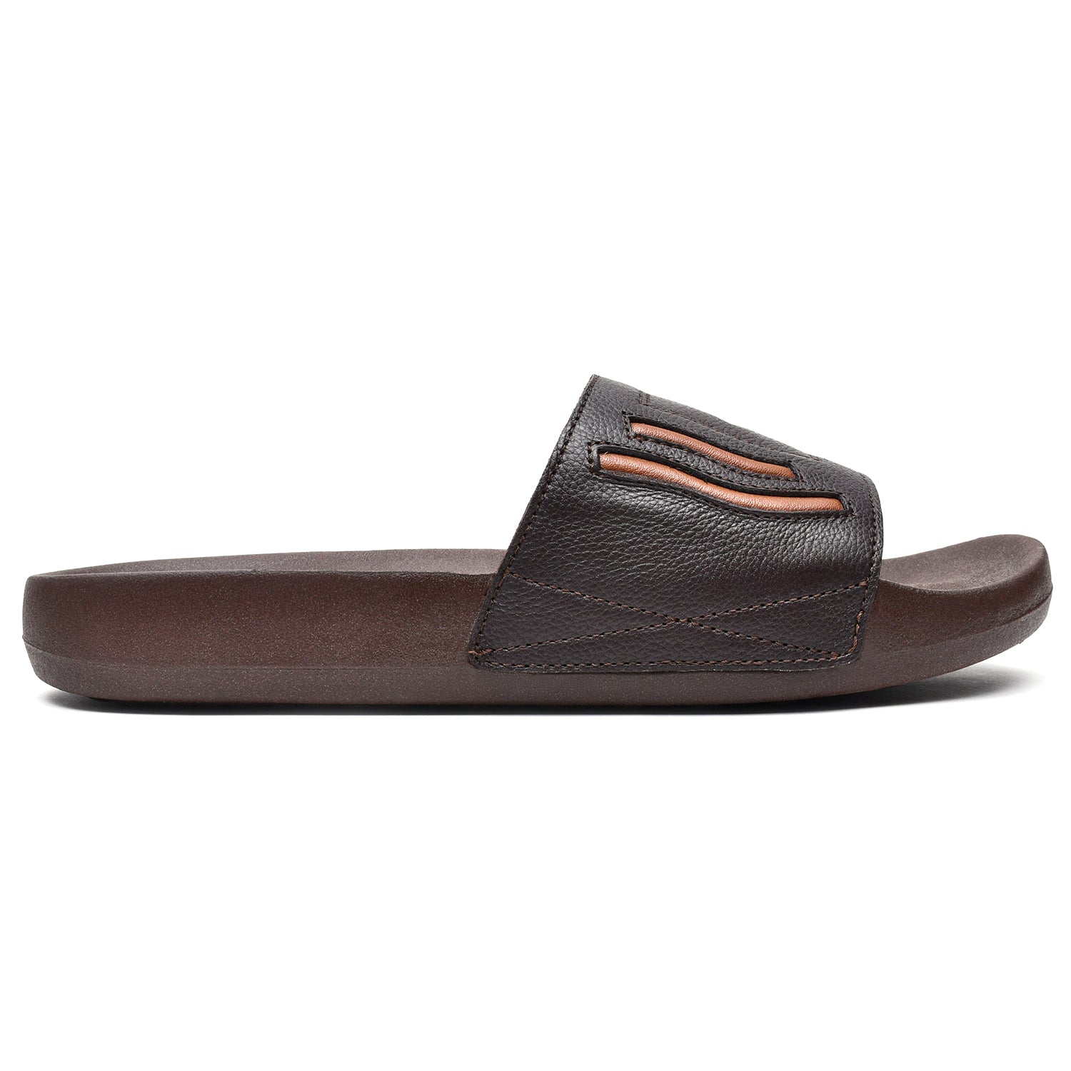 LEATHER SLIPPER - MOD-026 BROWN