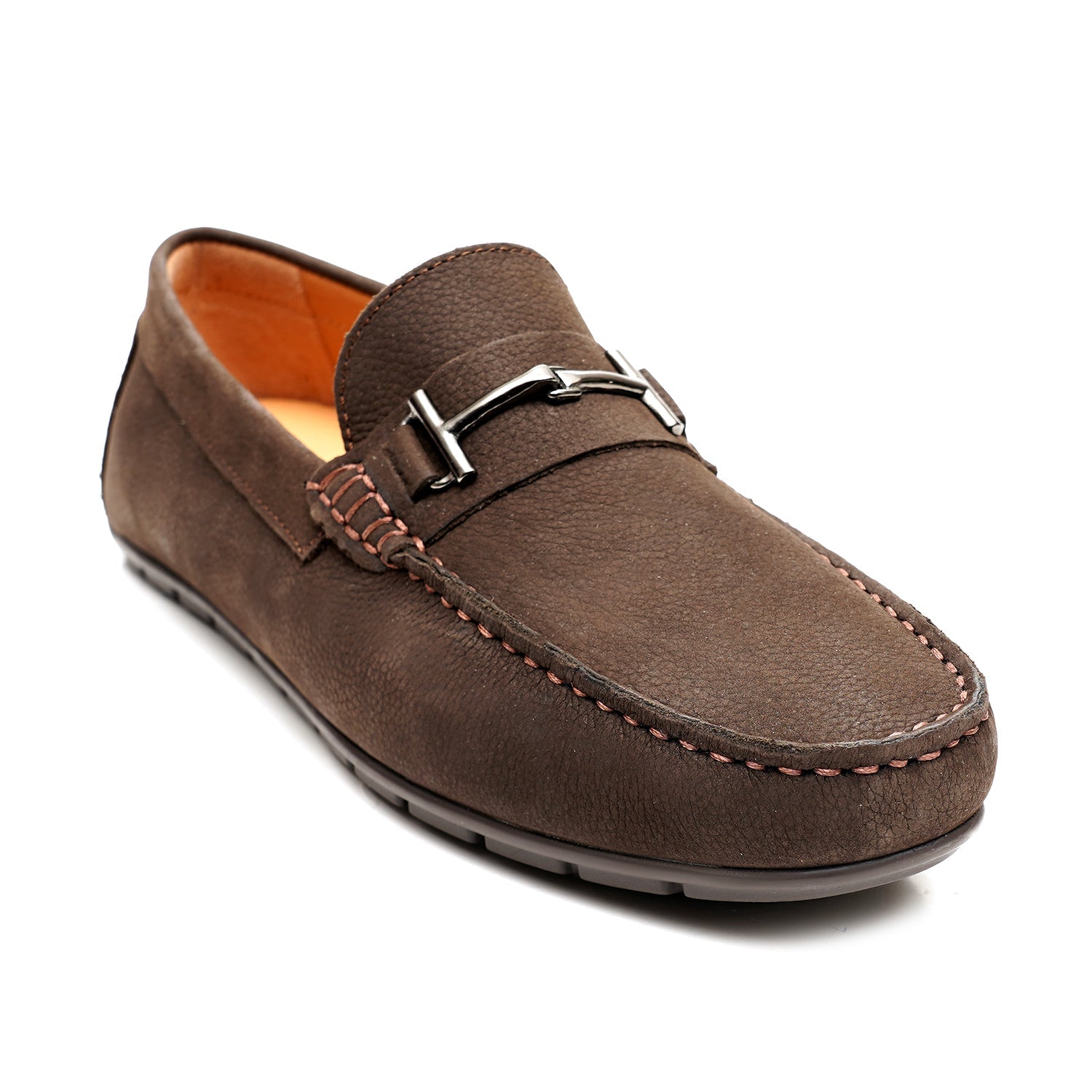 LEATHER SHOES - FLD-04 BROWN