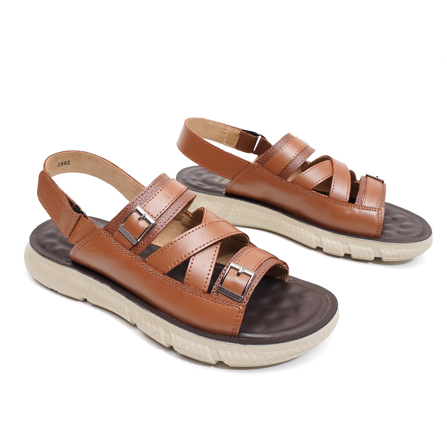 LEATHER SANDAL -NLE-106 TAN