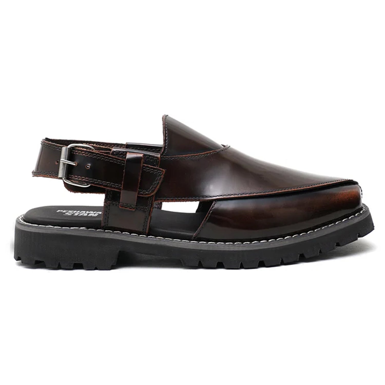 LEATHER SHOES - NOZ-01 - BROWN