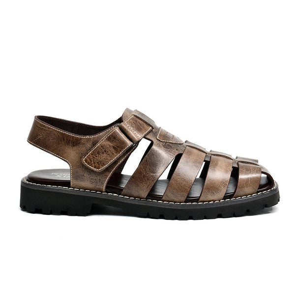 LEATHER SHOES - NOZ-03 - GREY