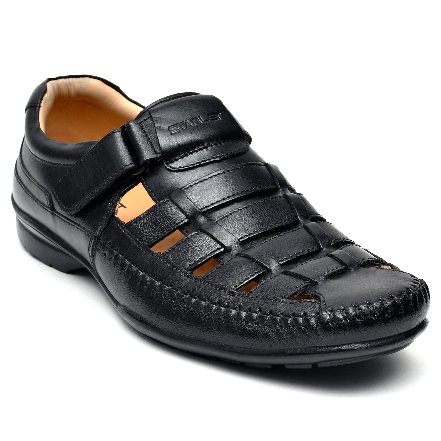 LEATHER SHOES - NEPAL-101 BLACK