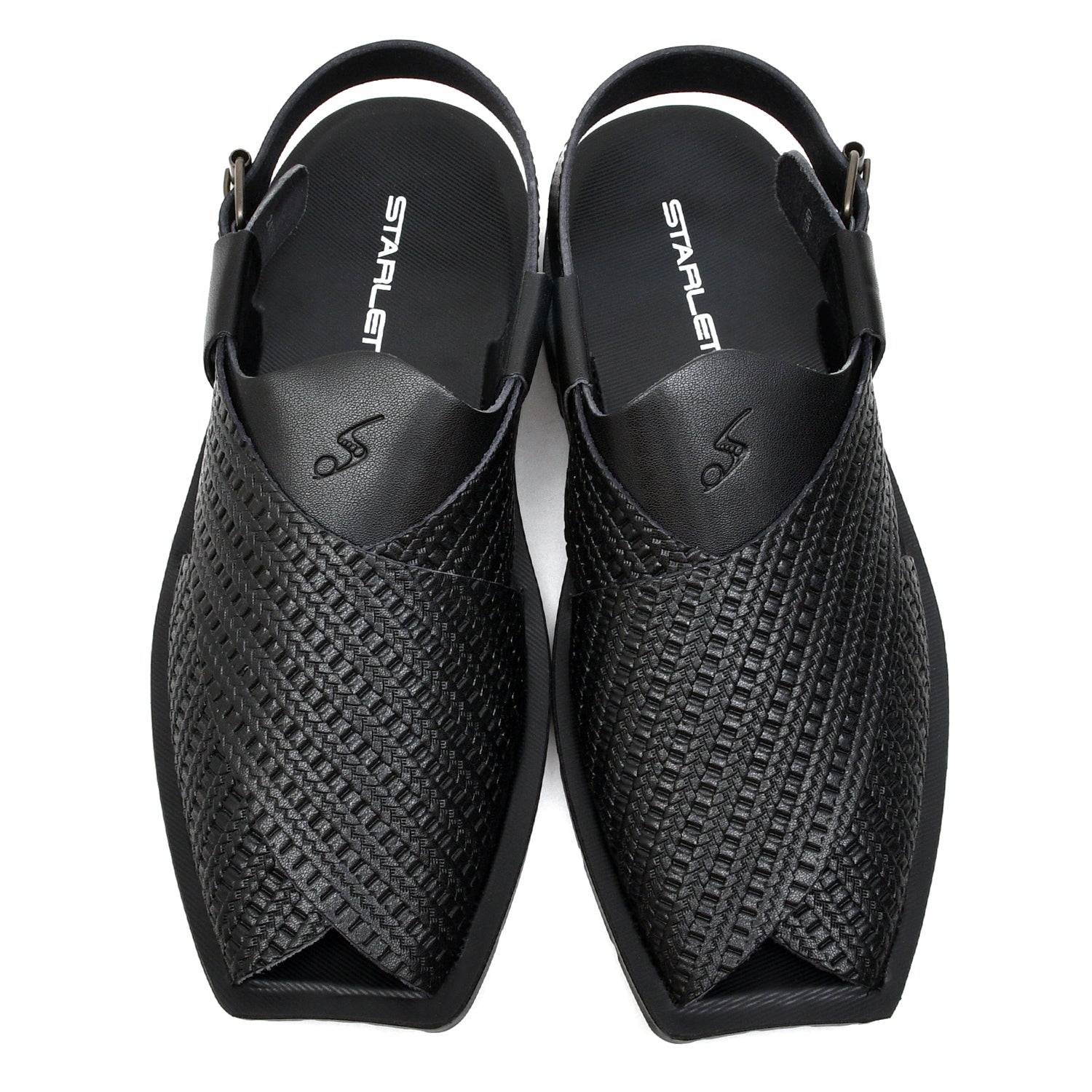 LEATHER PESHAWARI  CHAPPAL - NPT-08 BLACK