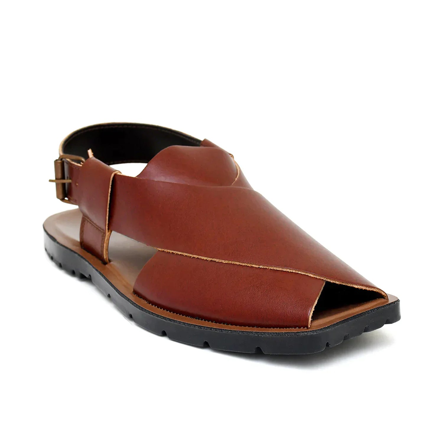 LEATHER PESHAWARI  CHAPPAL - NPT-01 MAROON
