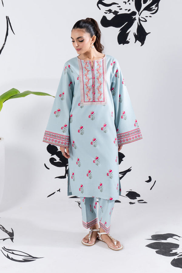 2 PIECE - PRINTED LAWN SUIT - GLV1-05