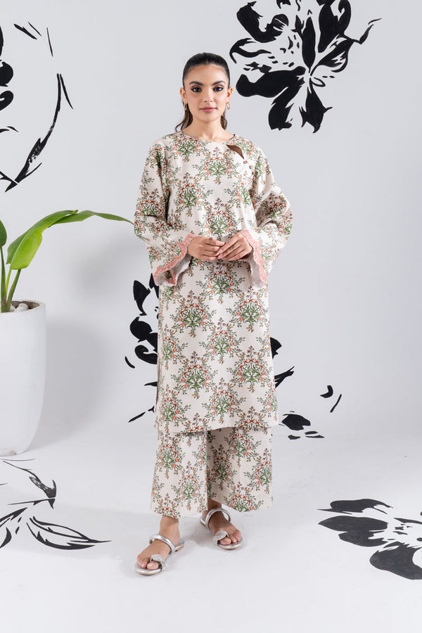 2 PIECE - PRINTED LAWN SUIT - GLV1-06