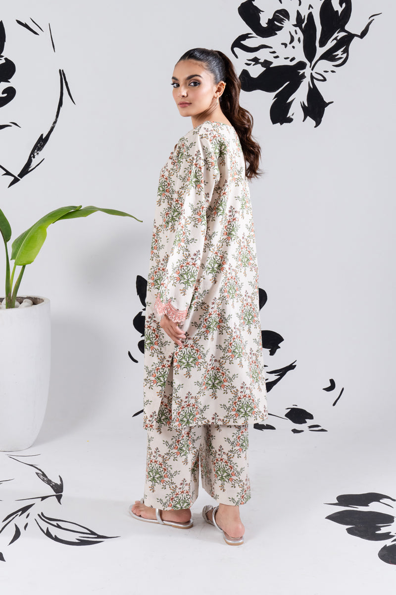 2 PIECE - PRINTED LAWN SUIT - GLV1-06