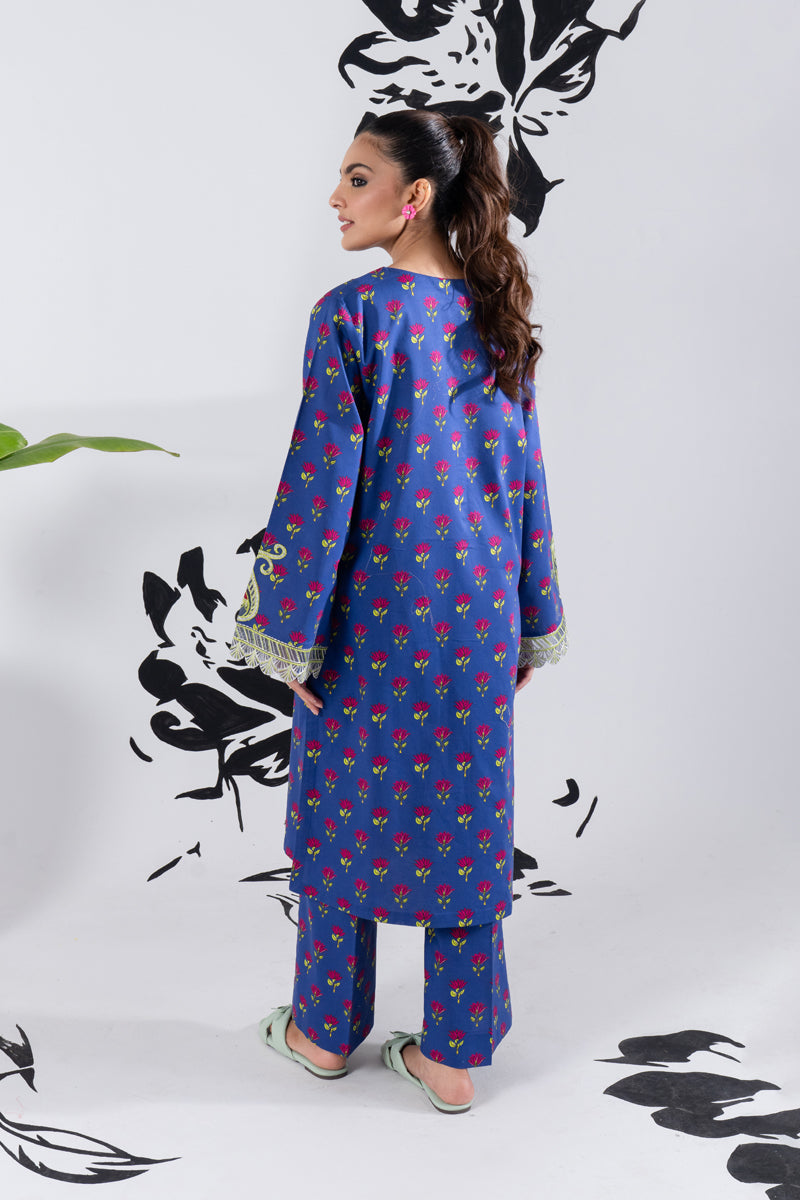 2 PIECE - PRINTED LAWN SUIT - GLV1-11