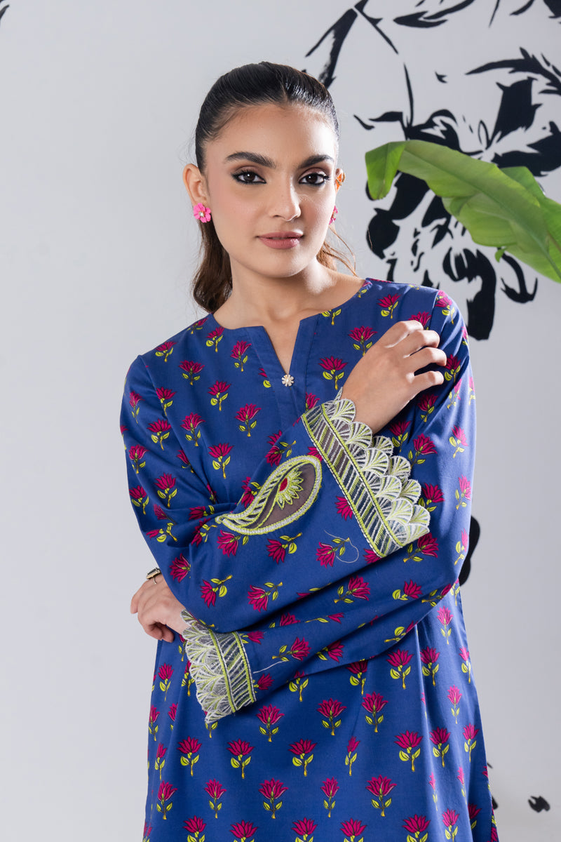 2 PIECE - PRINTED LAWN SUIT - GLV1-11