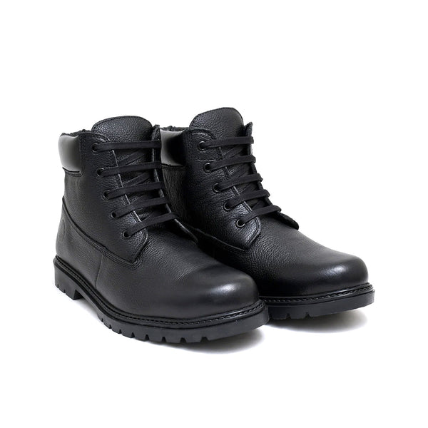 LEATHER SHOES - JACK-012 BLACK