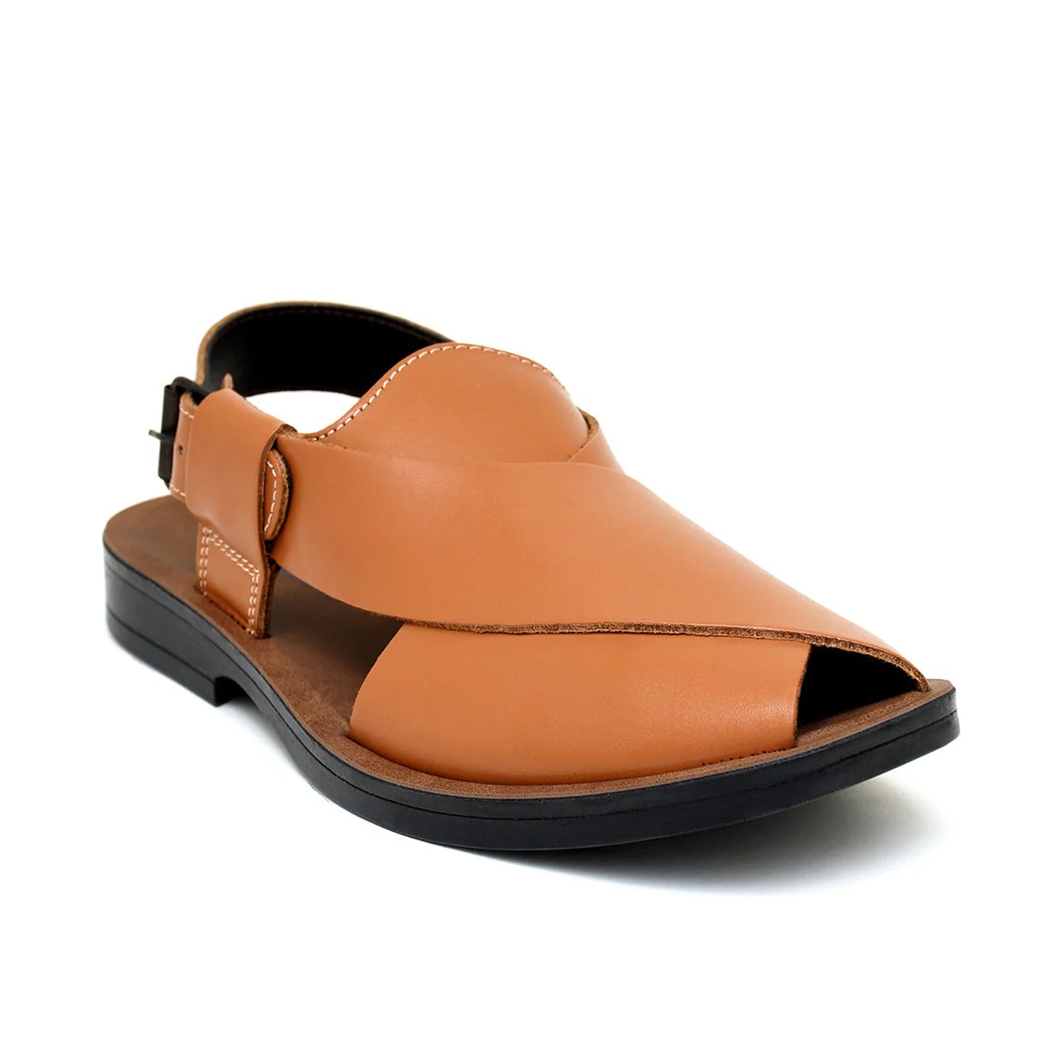 LEATHER PESHAWARI  CHAPPAL - PS-1501 TAN