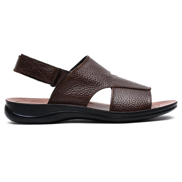 LEATHER SANDAL - RF-119 BROWN