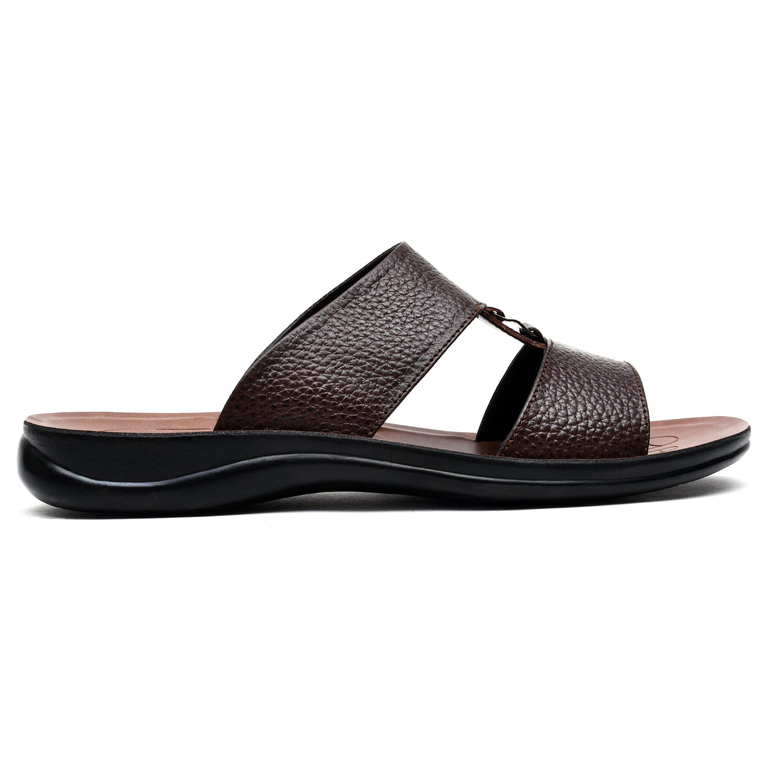 LEATHER SLIPPER - RF-137 BROWN