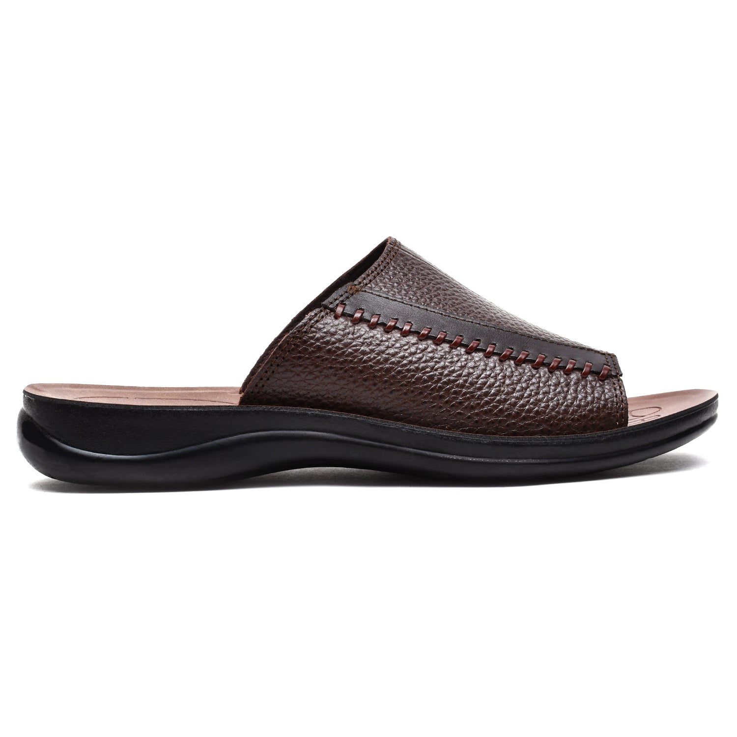 LEATHER SLIPPER - RF-179 BROWN