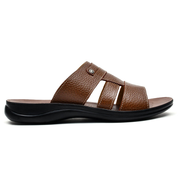 LEATHER SLIPPER - RF-183 TAN