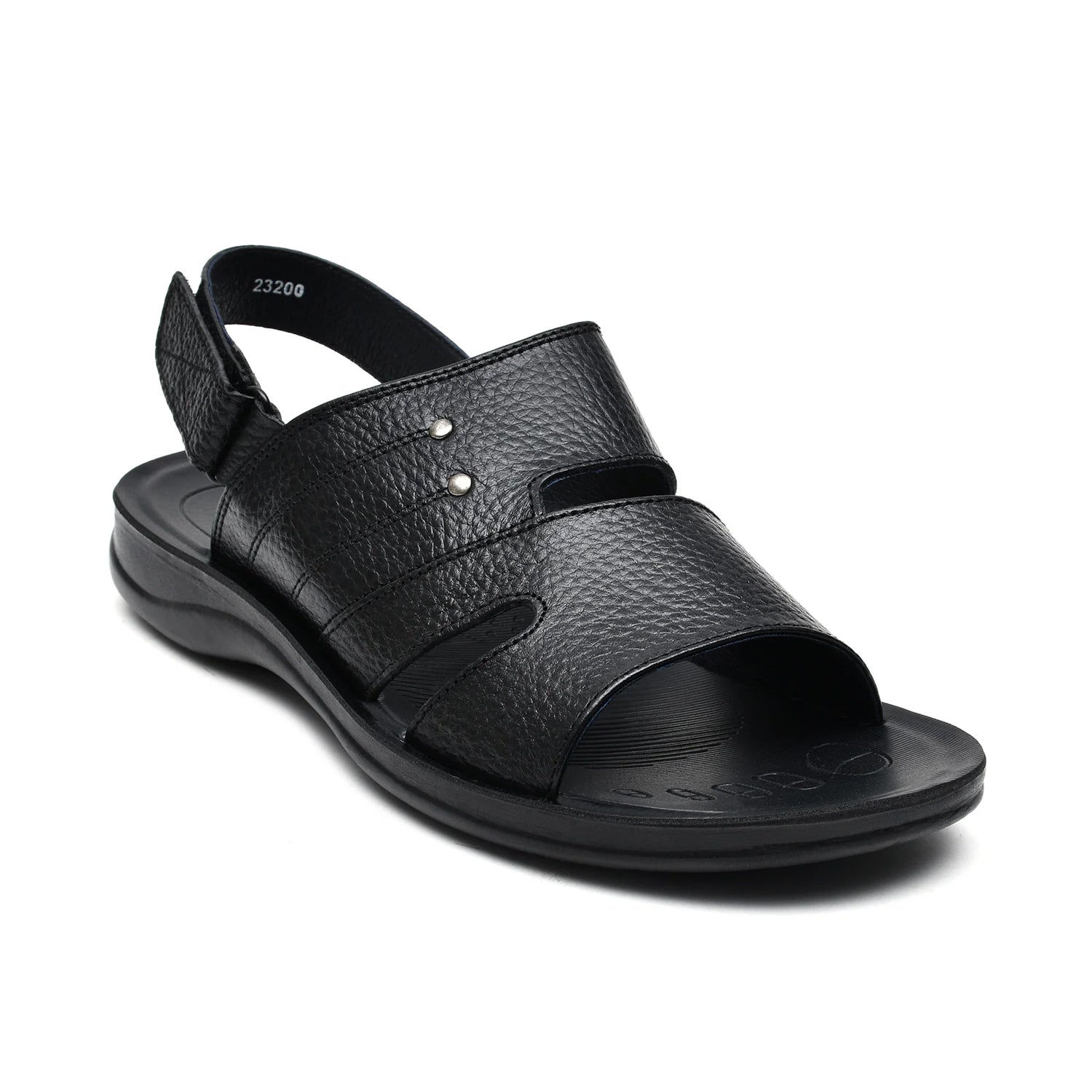LEATHER SANDAL - RF-121 BLACK