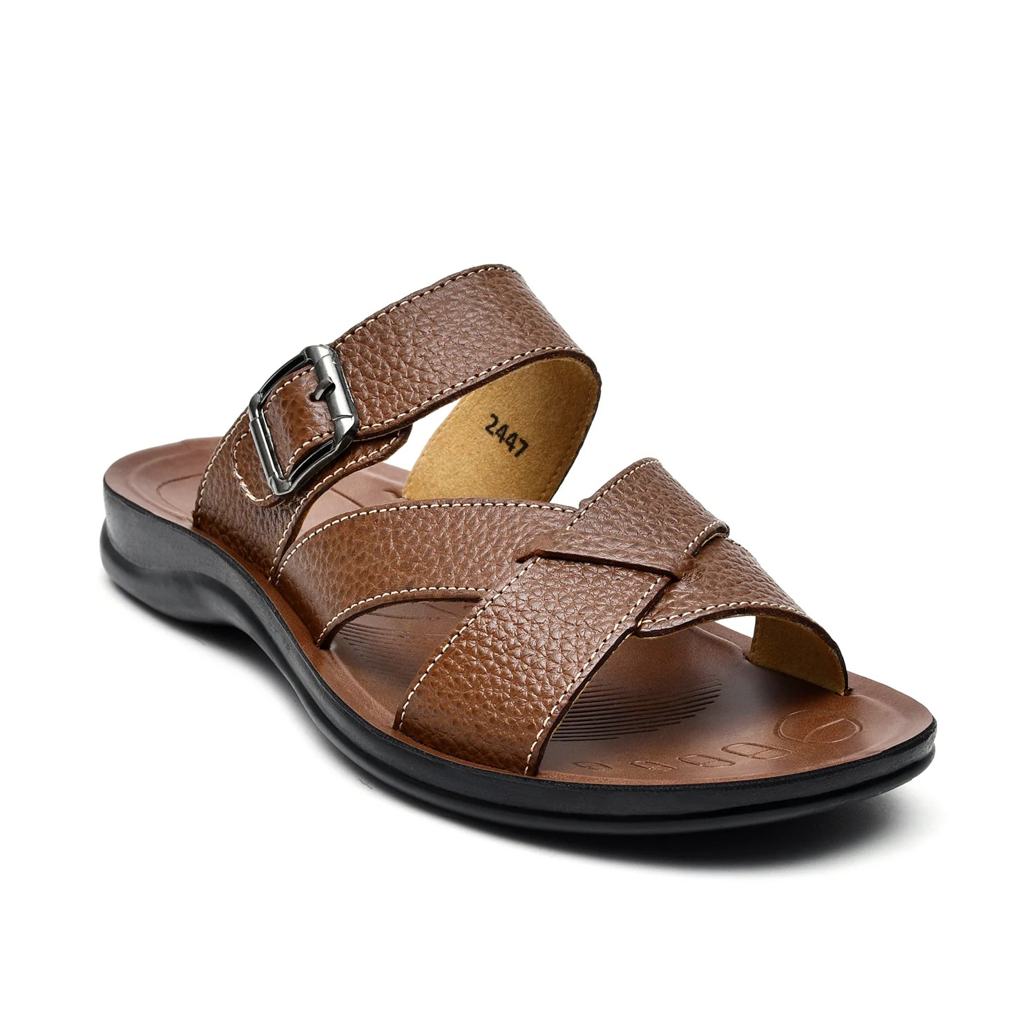 LEATHER SLIPPER - RF-184 TAN