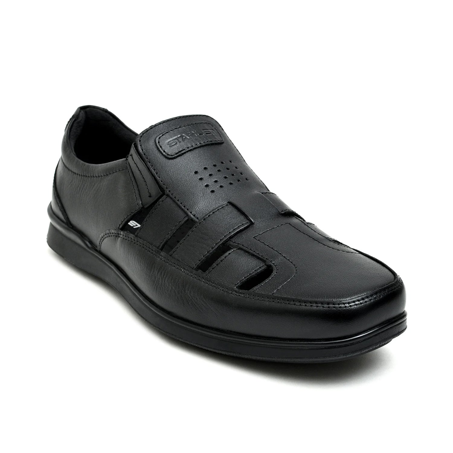 LEATHER SHOES - RM-104 BLACK