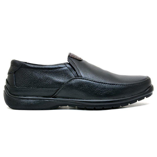 LEATHER SHOES - RUNNER-051 BLACK