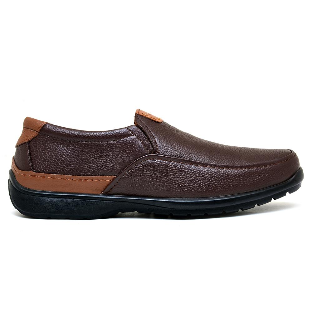 LEATHER SHOES - RUNNER-051 BROWN