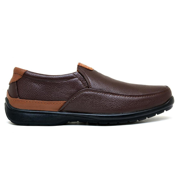 LEATHER SHOES - RUNNER-051 BROWN