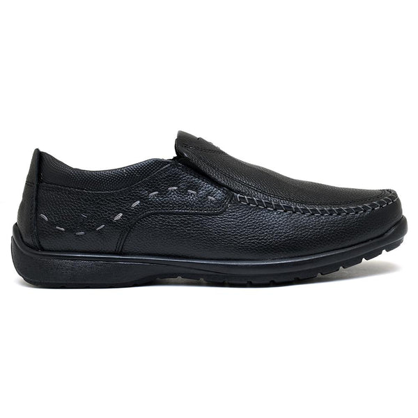 LEATHER SHOES - RUNNER-052 BLACK