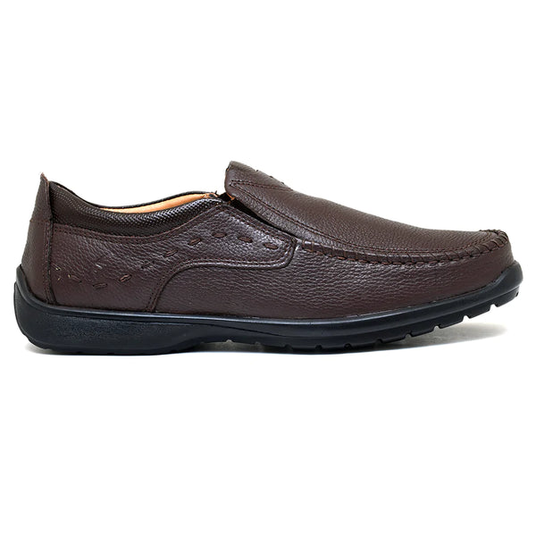 LEATHER SHOES - RUNNER-052 BROWN